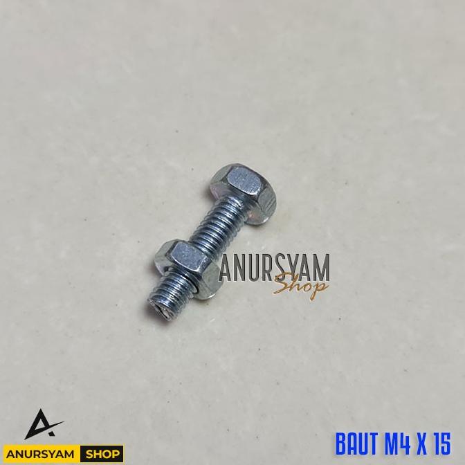 Baut M4 + Mur Set / Mur Baut M4 / Baut Mur M4 anursy44 Juara