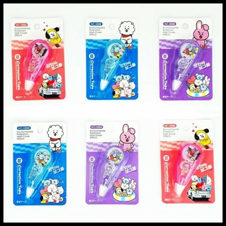 

Typex Bts - Tipex Kertas Bt21 - Pernak Pernik Bts - Alat Tulis Bts