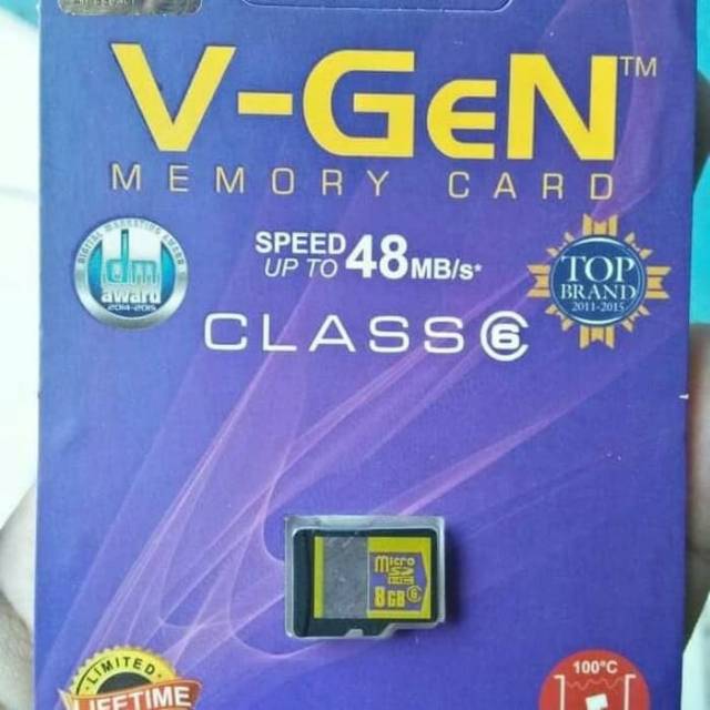 Memory Micro SD Card V-GEN (CLASS 6)