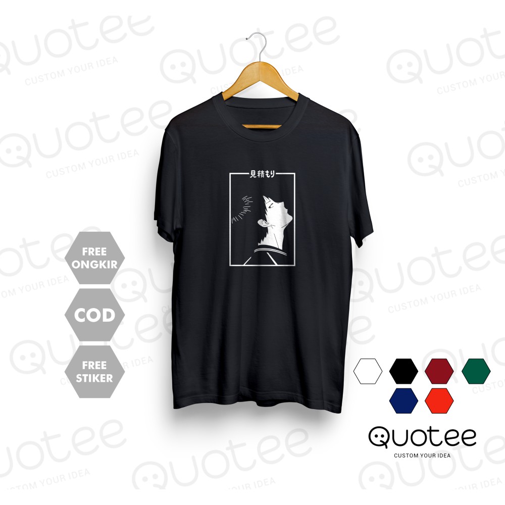 Kaos TOBIO KAGEYAMA HAIKYUU SETTER KARASUNO BAJU JEPANG ANIME MANGA Kaos Distro T-Shirt