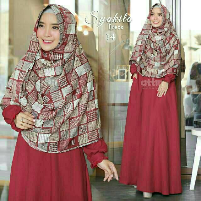 Gamis syari Syakila dress attin