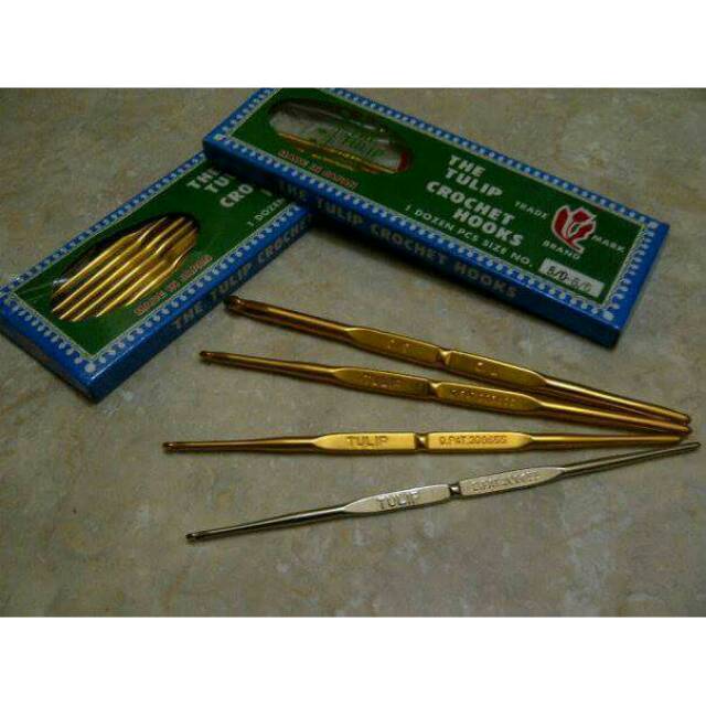 Hakpen "Tulip" / hook tulip / jarum rajut tulip (1 pcs)