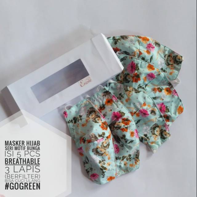 Masker kain Motif Non medis dewasa & anak