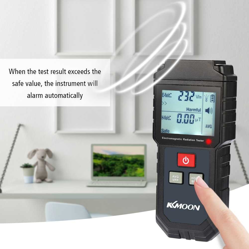 FatihShop KKmoon Electromagnetic Radiation Magnetic Field Dosimeter Detector