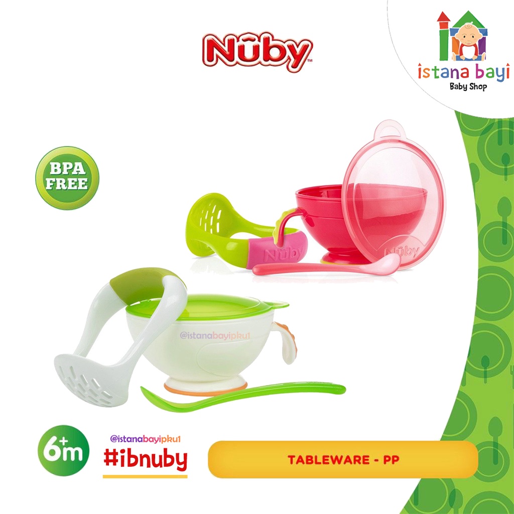 Nuby Kids Garden Fresh Mash N' Feed - Penghancur Makanan