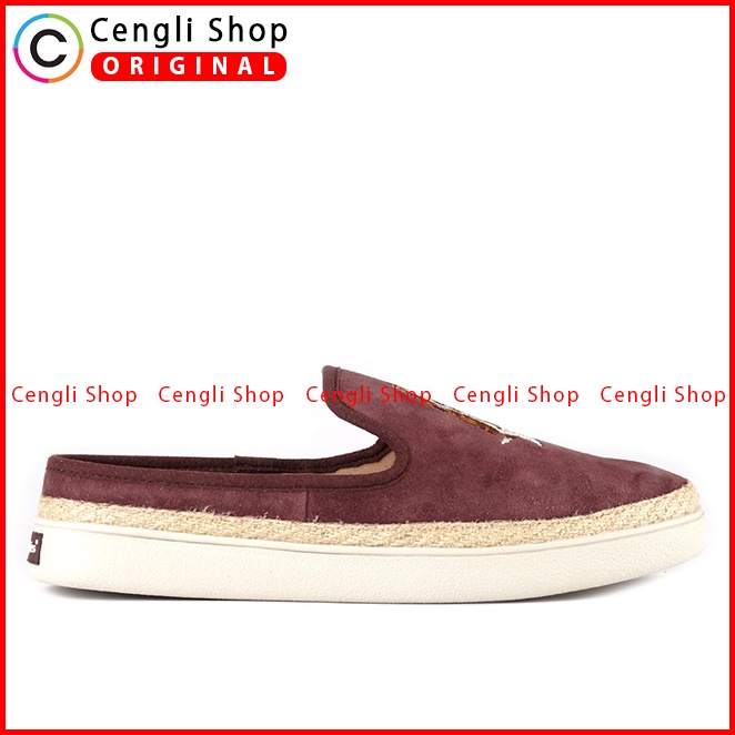 SEPATU SANDAL KULIT HUSH PUPPIES WANITA ORIGINAL BRANDED MERAH HW02