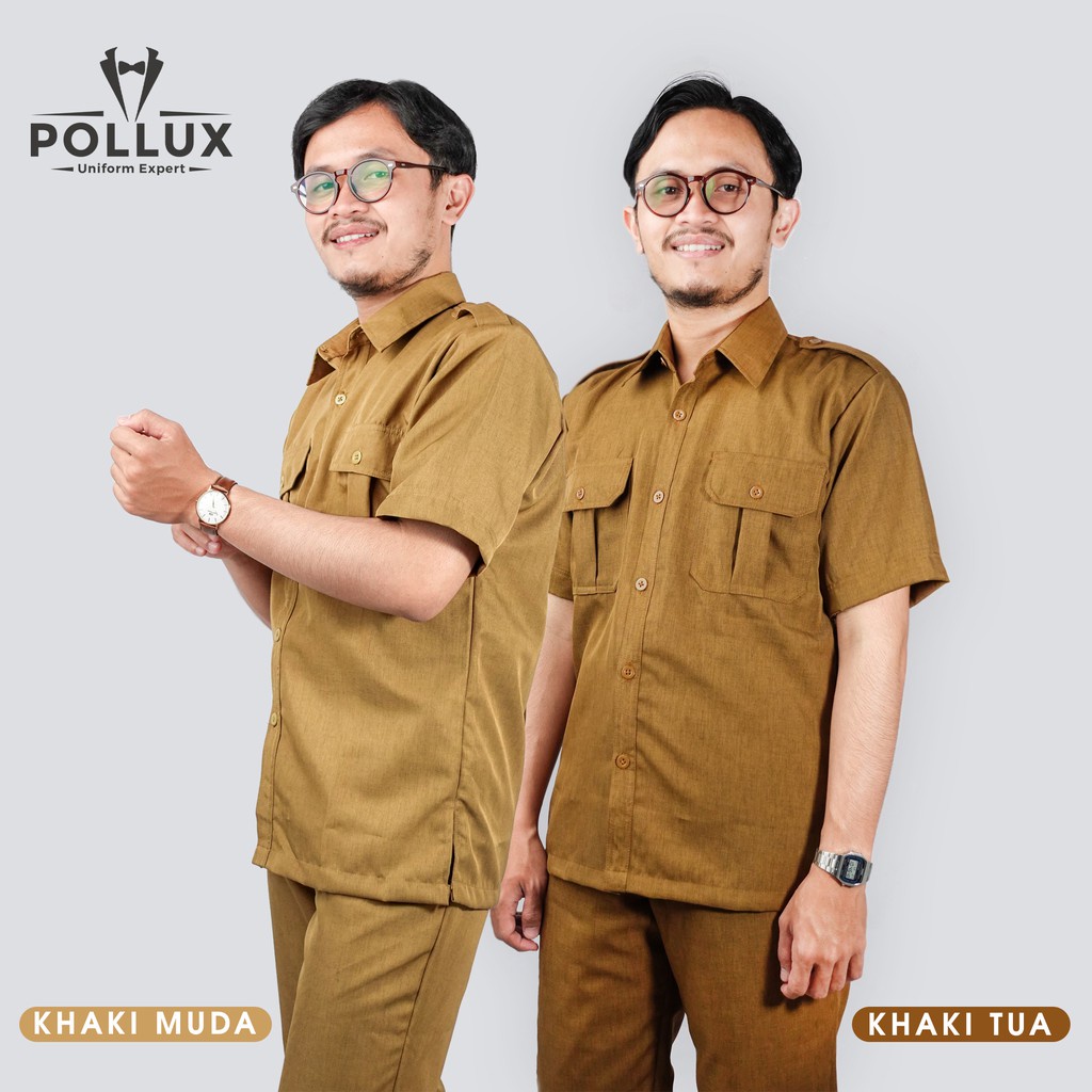 Kain Semi Wool Warna Khaki Tua Khaki Muda Untuk Seragam Pemda Pns