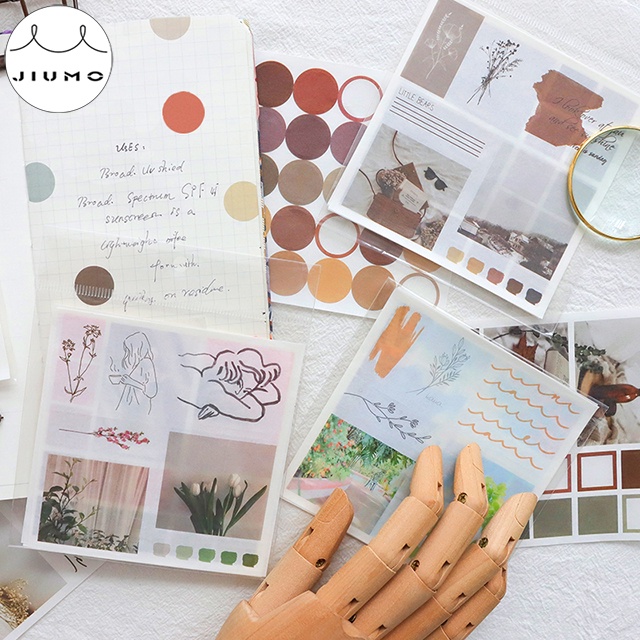 

Ins Style Artistic Spot Simple Washi Sticker Scrapbooking PlannerDiary