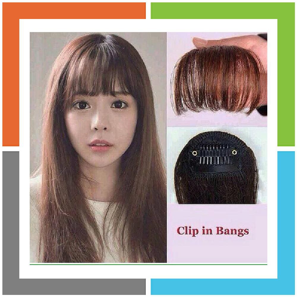 poni clip tipis korea murah - Hitam