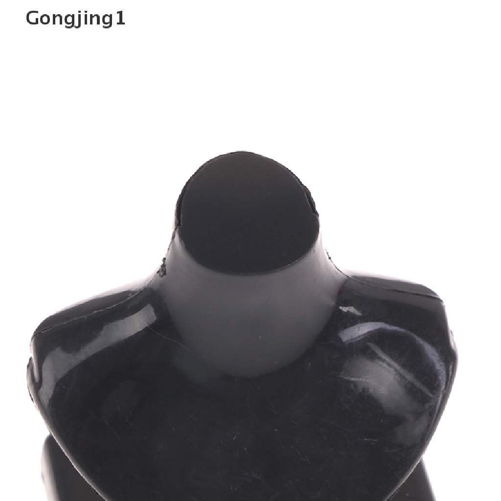 Gongjing1 1Pc Mainan Stand Holder Perhiasan Kalung Mini Warna Hitam Untuk Aksesoris Rumah Boneka