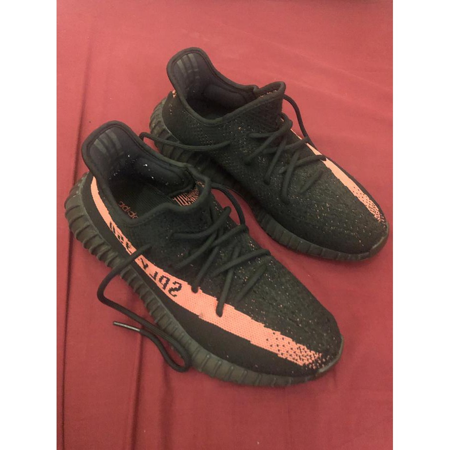 Barang Berkualitas Yeezy v2 black red STOK TERBATAS