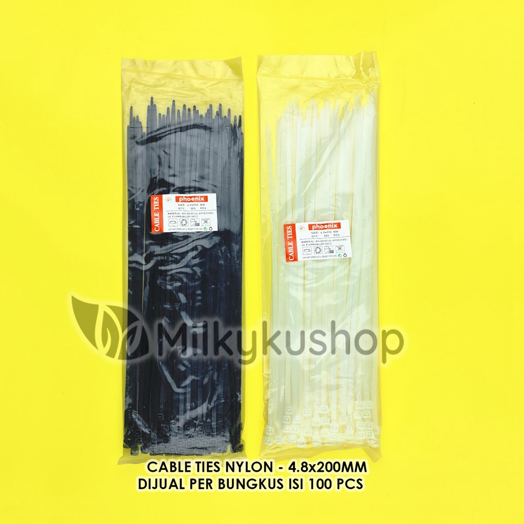 CABLE TIES NYLON SUPER 4.8 X 200 MM KABEL TIS