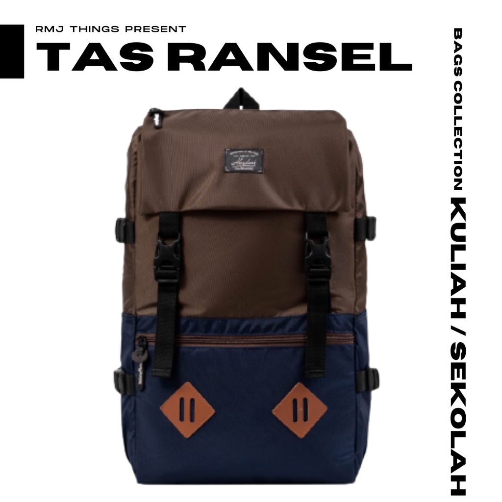 Tas Ransel Punggung Backpack Back Pack Sekolah Kuliah Kerja SMA Laptop Notebook Macbook Note Book Ma