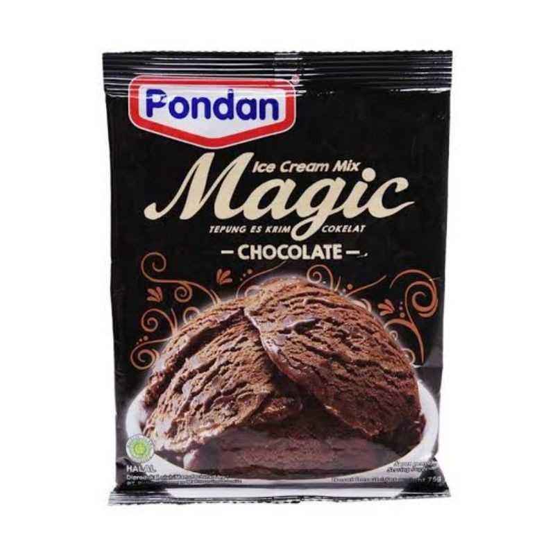 Pondan Ice Cream Magic Strawberry Chocolate Vanila 75gram