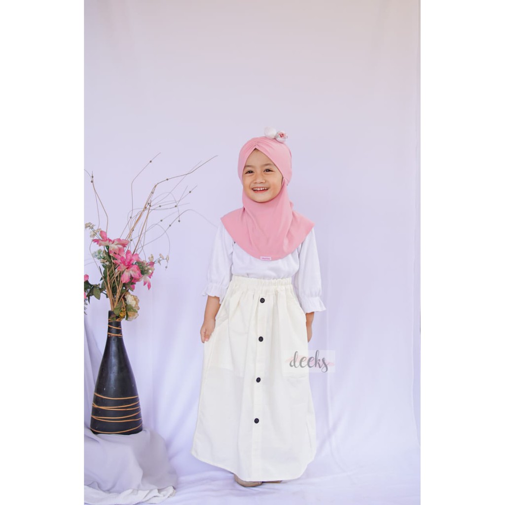 Rok Anak Lucu 1y - 10y  : Sheya &amp; Button Pocket ( 26 warna ) TERMURAH