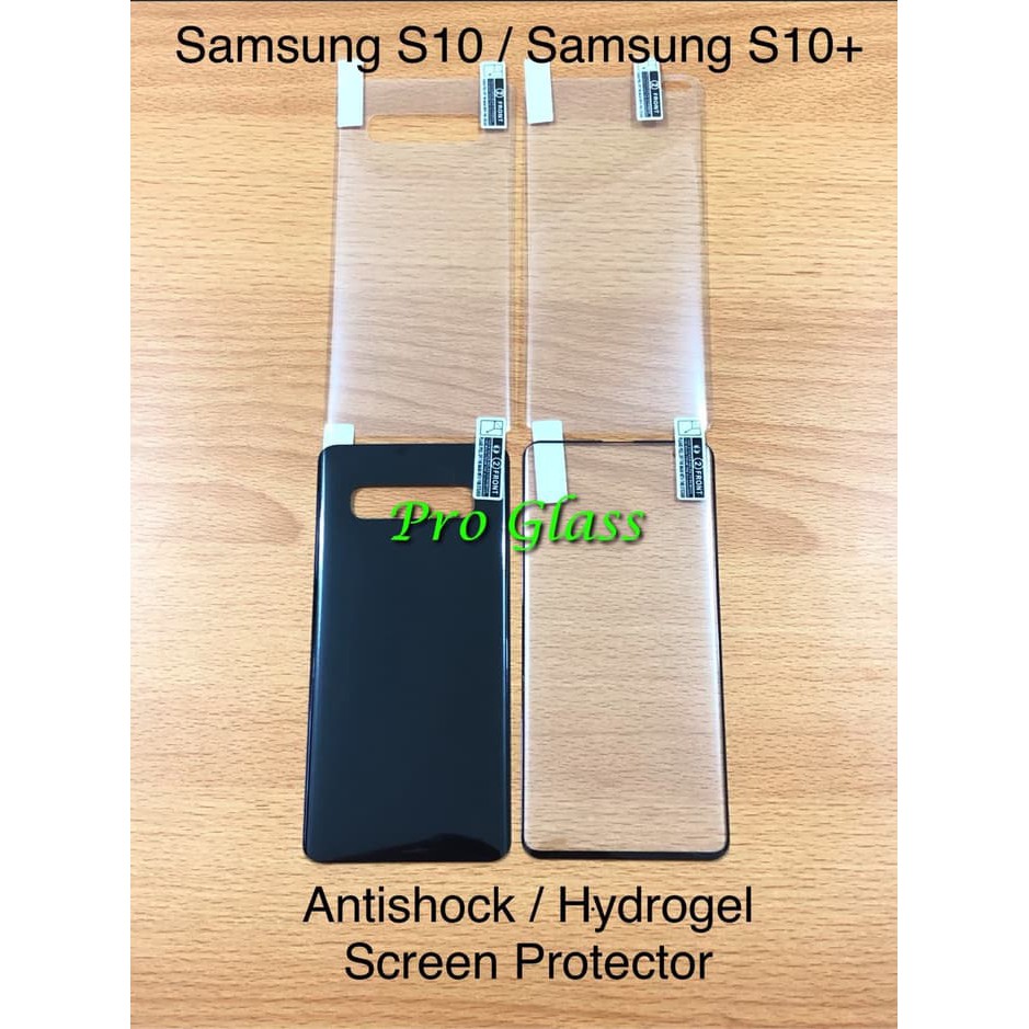 Samsung S10 / Samsung S10+ Anti Shock Premium Screen Protector antigores 2in1