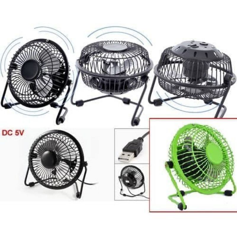 Kipas angin Mini Besi/Plastik 360°/Kipas angin kecil /Kipas angin meja/standing fan