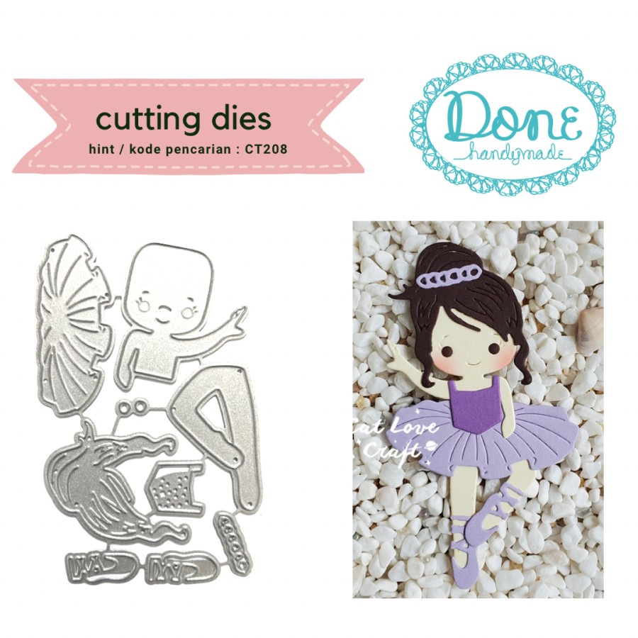 Done Handymade cutting dies ballerina ballet girl scrapbooking CT208