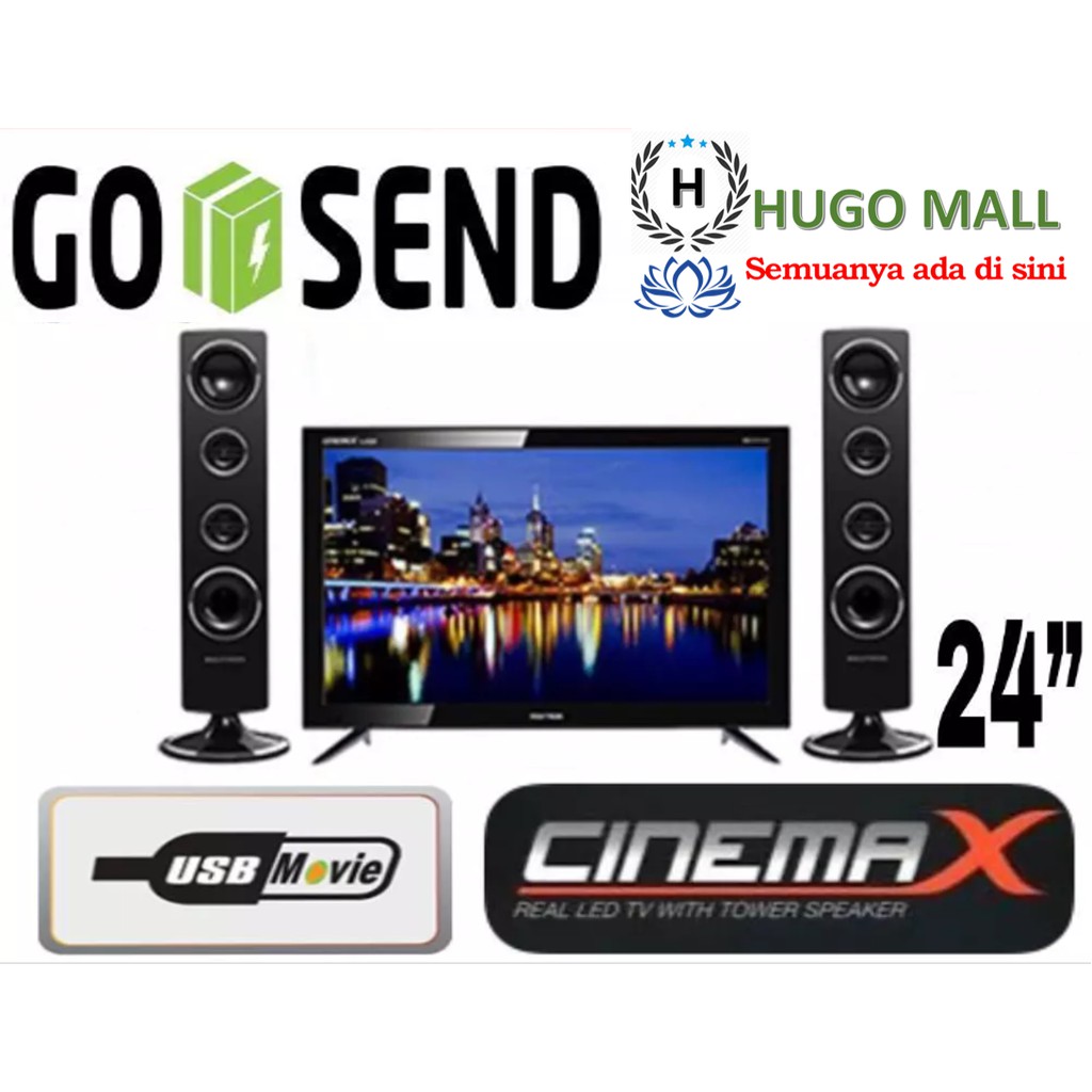 [Hugo Mall] TV LED POLYTRON 24 INCH 24T851 CINEMAX GARANSI RESMI