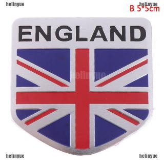 1Pc Stiker  Emblem Logo Bendera  Inggris  Bahan Alloy untuk 