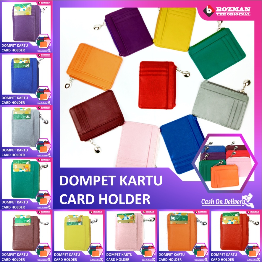 DOMPET KARTU WALLET CARD HOLDER KULIT PU LEATHER PREMIUM