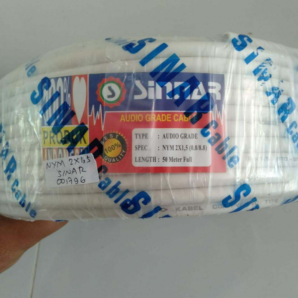 KABEL SINAR LISTRIK NYM 2X1.5 SINAR  DIJUAL 1ROLL