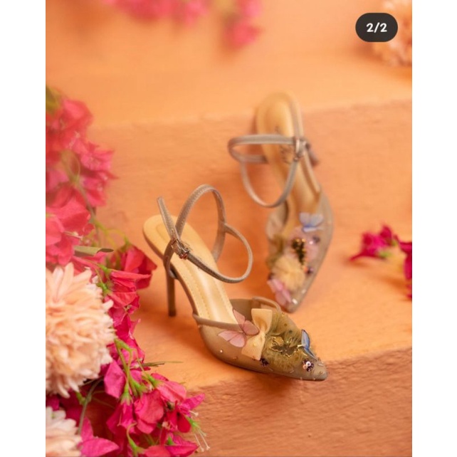 Ittaherl Katnis 90mm Sage Heels Size 37 NEW (READY)