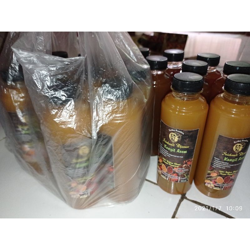 Jamu botol  Sriekandi KunyitAsam siap minum