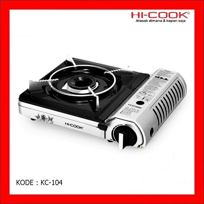 Kompor Gas Portable Hi Cook KC104 2in1 1 Tungku Kompor Camping Hi-Cook Outdoor