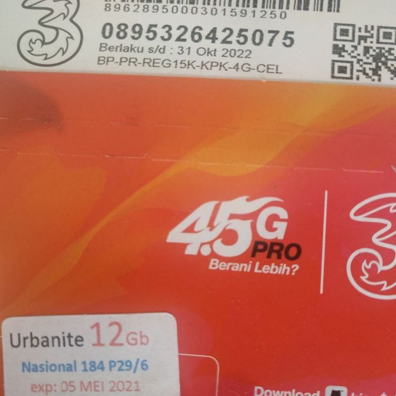 SP PERDANA TRI URBANITE 12GB nasional ISI 10PCS