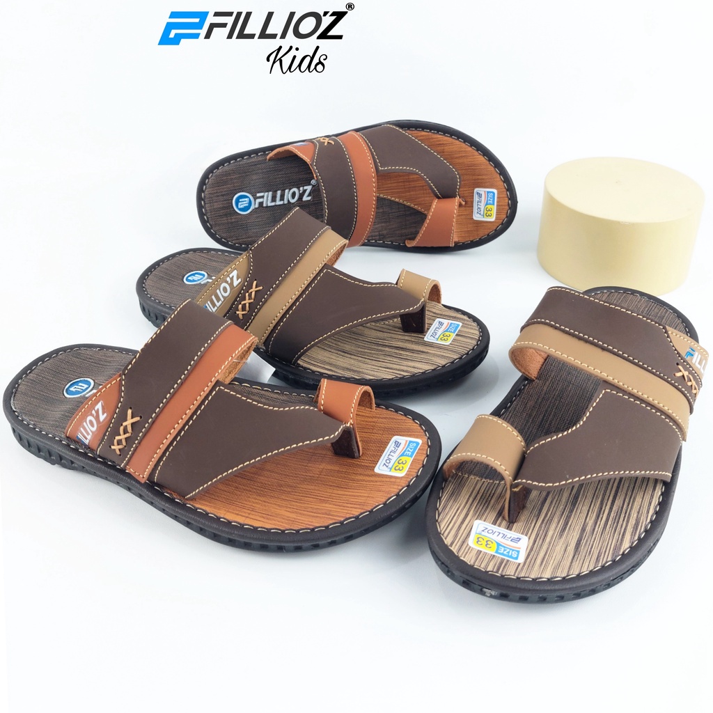 Sandal Anak Laki Laki Casual Empuk Original Kulit Fillioz ANK87