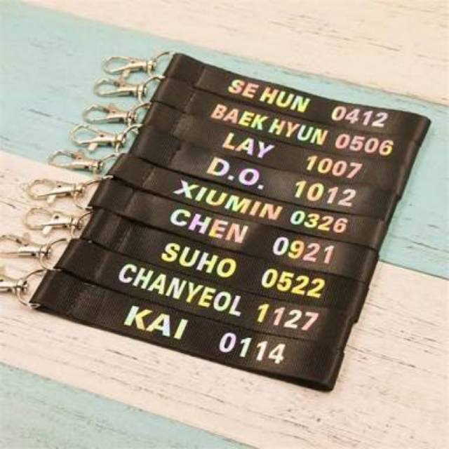 SALE EXO STRAP KEYCHAIN GANTUNGAN KUNCI HP SEHUN KAI CHANYEOL