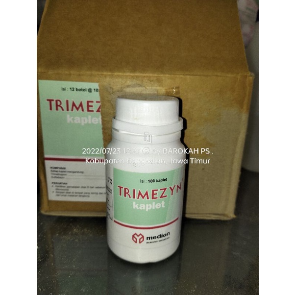 TRIMEZYN K 100  obat ayam ngorok berak putih dll