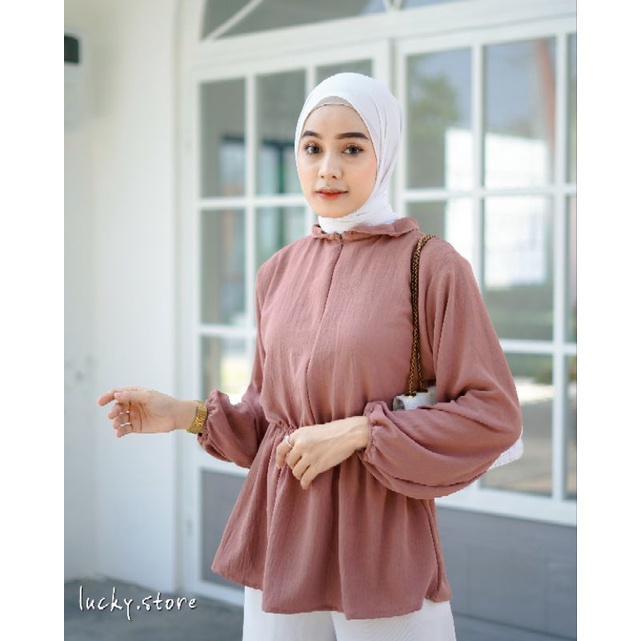 MYRA BLOUSE PEPLUM POLOS