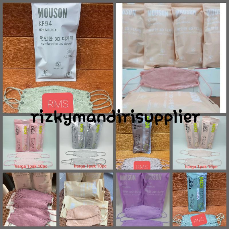 masker mouson kf94 isi 10 mirip evo convex