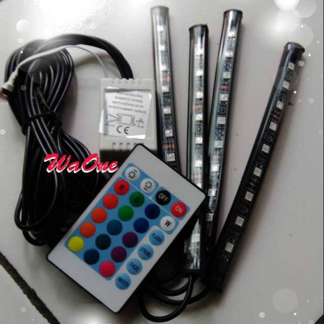 Lampu Kolong LED Variasi RGB plus Remote