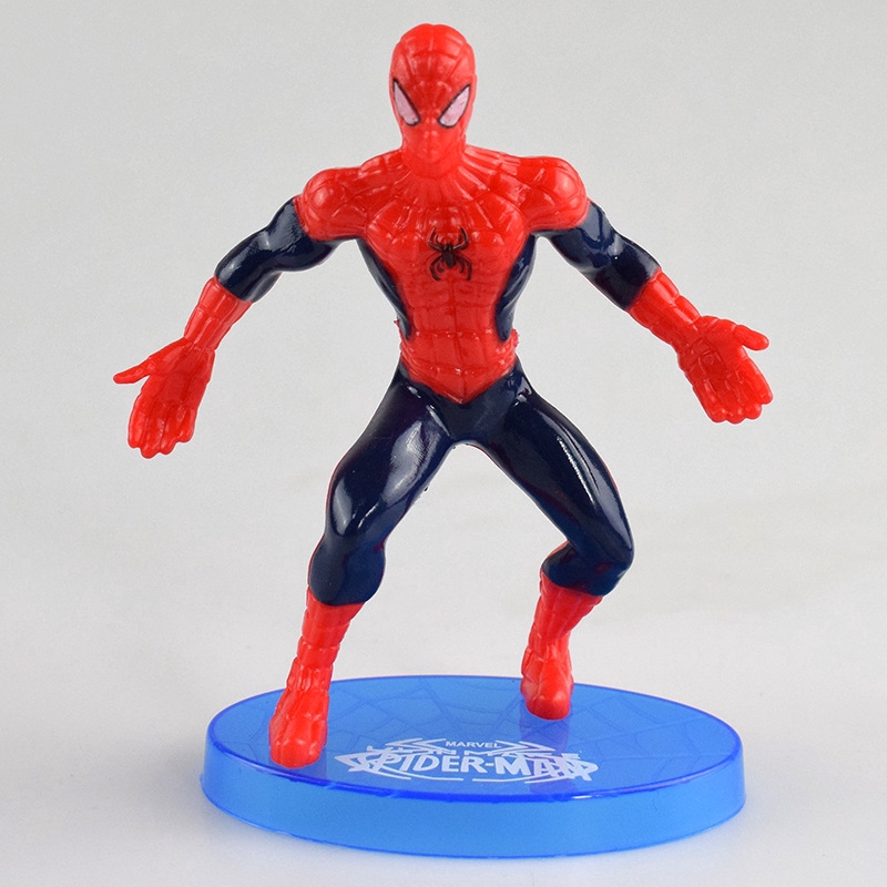 7pcs / set Mainan Action Figure Model SpiderMan Untuk Hadiah Anak