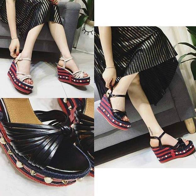 Sepatu Fashion Wedges 10cm DISKON