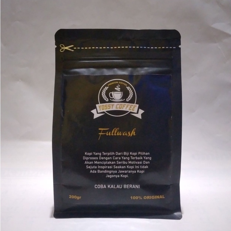 KOPI PREMIUM FULLWASH SPECIAL TERBAIK TERMURAH DAN 100% ORIGINAL JAWARA NYA KOPI AROMA GARUT 200 gr
