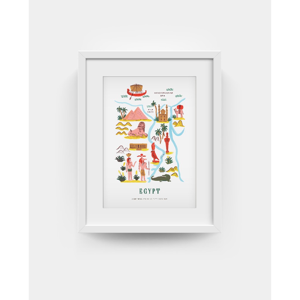 

Egypt map poster