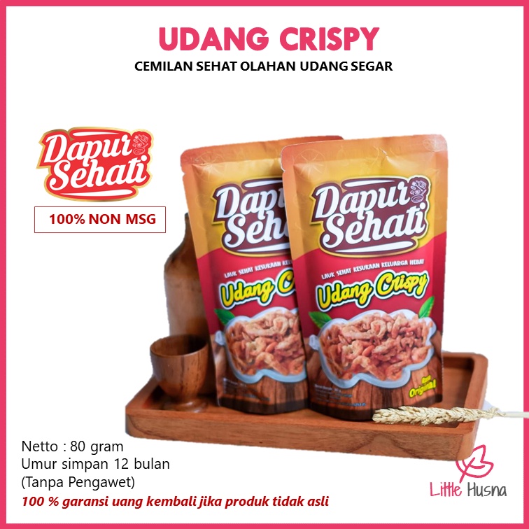 

Udang Crispy Dapur Sehati 100gr - Snack Anak - Cemilan Sehat - Olahan Laut Segar Alami - Non MSG