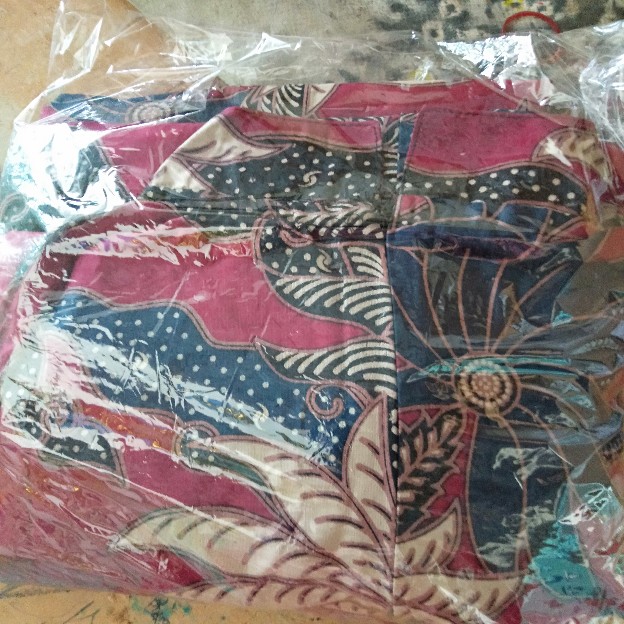 Couple Batik Tunik Modern Seragam Kerja Kantor Lengan Panjang