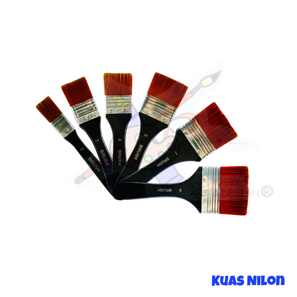 

KUAS LUKIS NILON KEEPSMILLING FLAT (DATAR)
