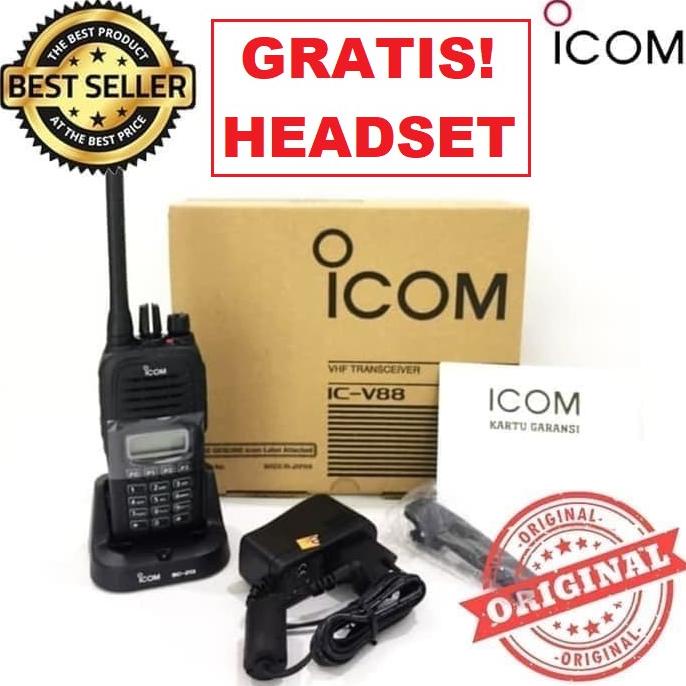 (BISA COD) HT Walky Talk ICOM ANTENA IC- V88 V 88 VHF 136-174MHz Handy Talky TERPERCAYA Kode 1137