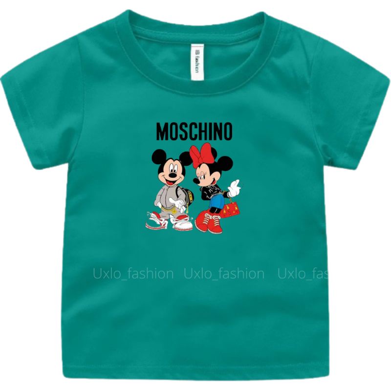 BAJU KAOS ANAK PEREMPUAN CEWEK LENGAN PENDEK MURAH IDEAL UMUR 2 3 4 5 6 7 8 9 TAHUN MOTIF MICKEYMOUSE CUTE UKURAN S M L XL