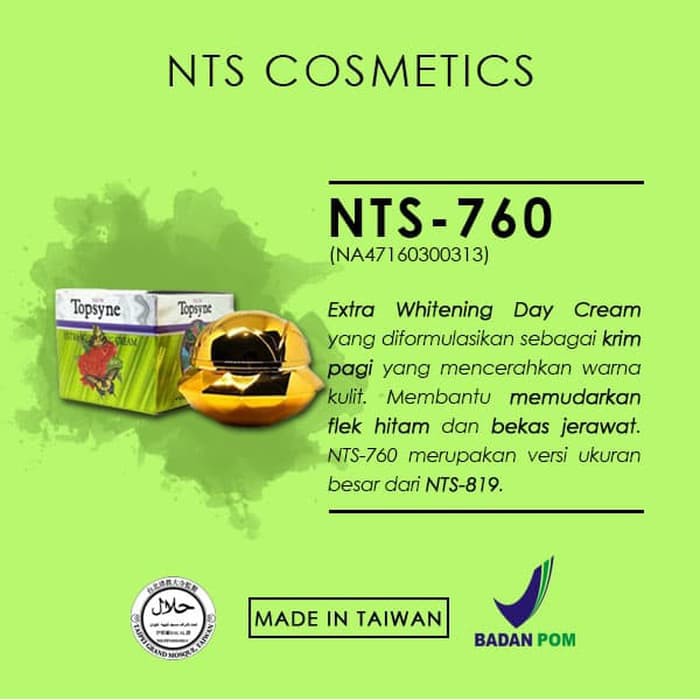 Extra Whitening Day Cream - Newtopsyne NTS-760