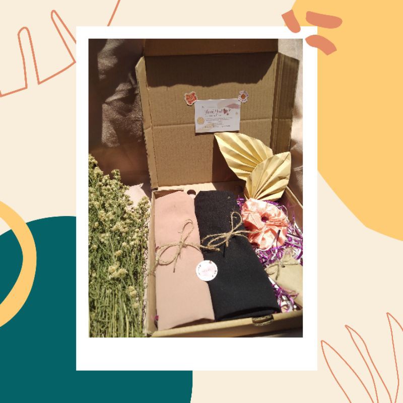 Pashmina ceruty baby doll/pashmina ceruti baby doll/hampers giftbox pashmina ceruti baby doll