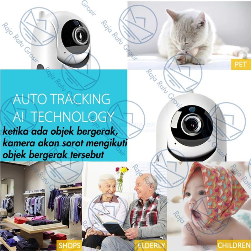 cctv IP camera wireless human tracking auto smart 1080P HD baby cam