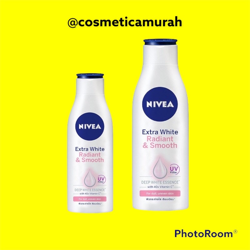 Nivea radiant and smooth body serum 180 ml || NIVEA EXTRA WHITE RADIANT AND SMOOTH lotion 100 dan 200 ml/ lotion NIVEA RADIANT AND SMOOTH