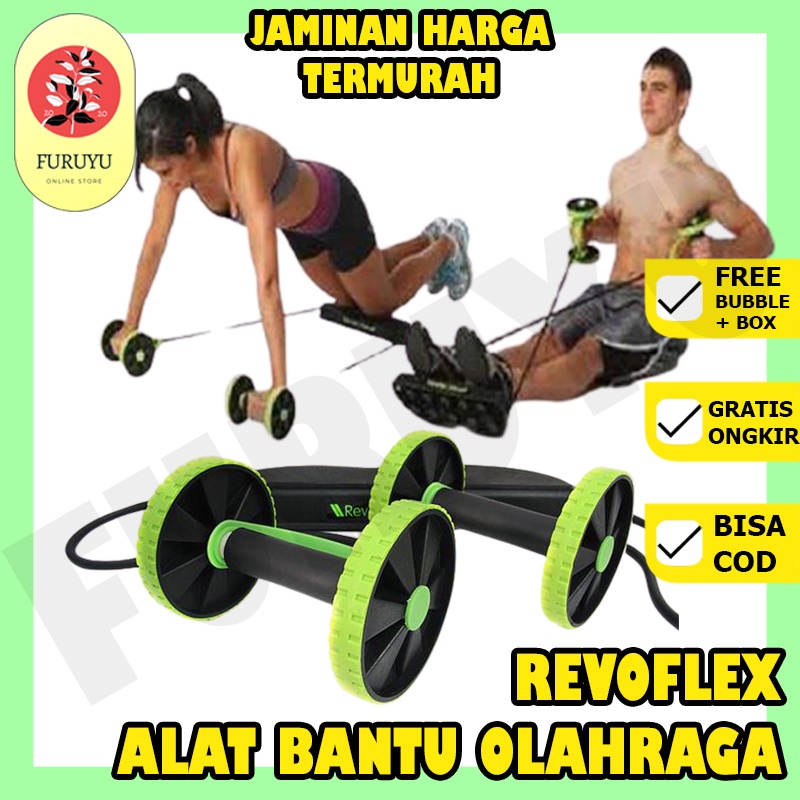 Peralatan Alat Olahraga Fitness Fitnes Gym Revoflex Refoflex Roller Extreme Praktis Bakar Lemak